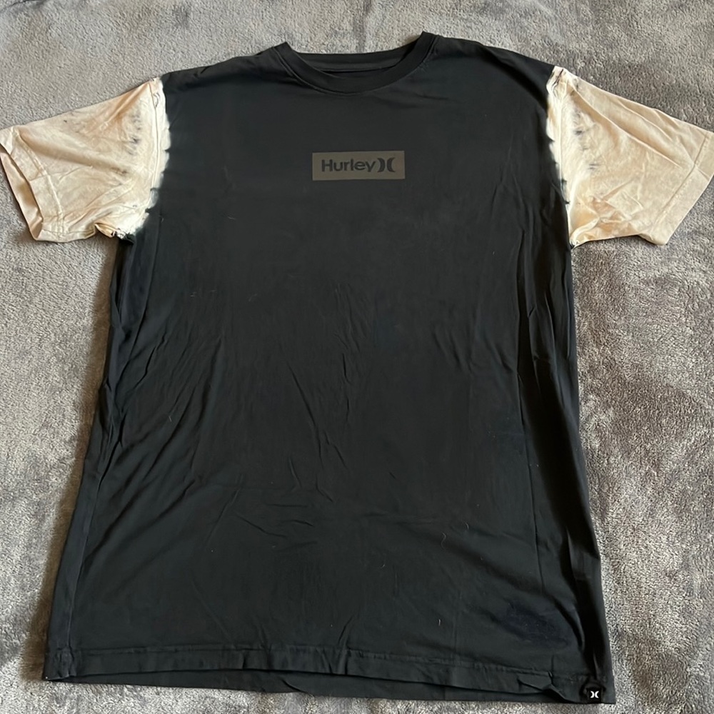 Hurley shirt with tie dye sleeves